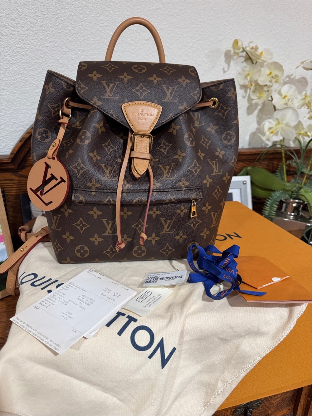 Authentic LV Mounsouries Backpack NEW MODEL! GREAT DEAL